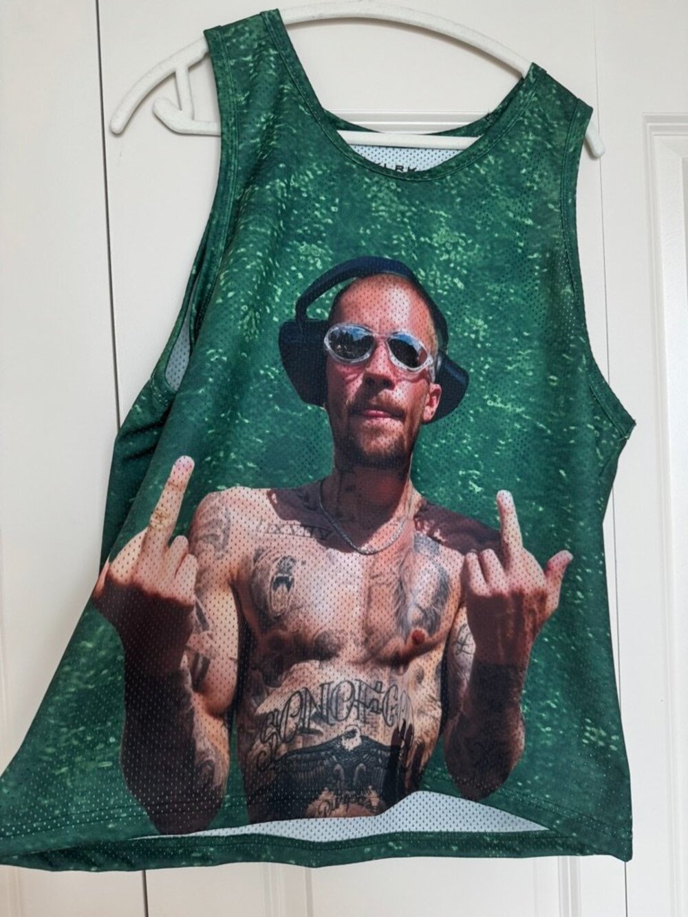 Justin Bieber SKYLRK Official Coachella Merch 2026 Fingers Up Tank Medium Size